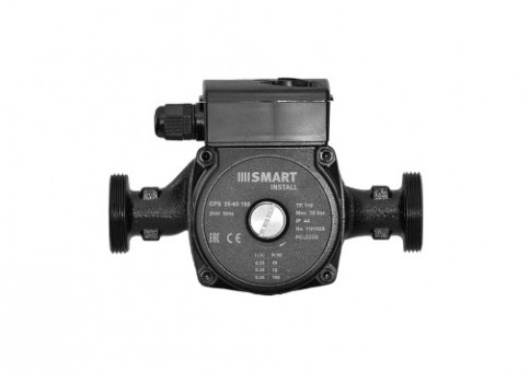 Насос циркуляционный Smart Install CPS 25-60 180мм 100Вт 1x230В 50Гц с гайками