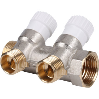 Коллектор распределительный STOUT 3/4", 2 отвода 1/2" (SMB 6851 341202)