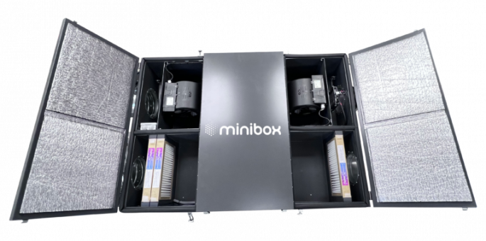 Вентиляционная установка с рекуперацией Minibox.PV.650 Premium в комплекте фильтры на приток G4+HEPA-11, фильтры на вытяжку G4, Wi-Fi modul GTC