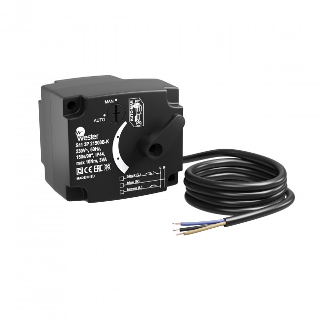Привод Wester S11 MOD X 20758A-K AC/DC 24 V AC/DC 75s/90°  0-10 VDC  5 Nm, арт. WA-002 (аналог 12520200) в Казани