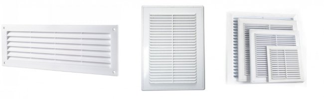 Решетка приточная белая 250x150 в Казани
