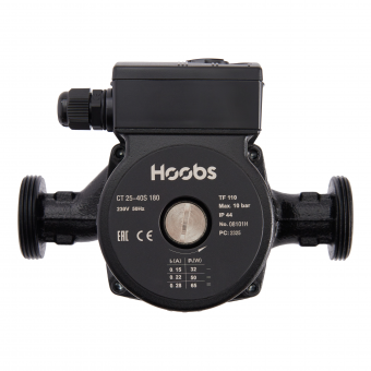 Насос циркуляционный Hoobs CT 25-40S 180мм 65Вт (с гайками) Насос циркуляционный Hoobs CT 25-40S 180мм 65Вт (с гайками)