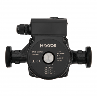 Насос циркуляционный Hoobs CT 25-60S 180мм 100Вт (с гайками)