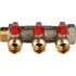 Коллектор 3 отвода с шаровыми кранами STOUT 3/4" 1/2" (красные ручки) (SMB 6200 341203) в Казани Коллектор 3 отвода с шаровыми кранами STOUT 3/4" 1/2" (красные ручки) (SMB 6200 341203) в Казани