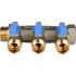 Коллектор 3 отвода с шаровыми кранами STOUT 3/4" 1/2" (синие ручки) (SMB 6201 341203) в Казани Коллектор 3 отвода с шаровыми кранами STOUT 3/4" 1/2" (синие ручки) (SMB 6201 341203) в Казани