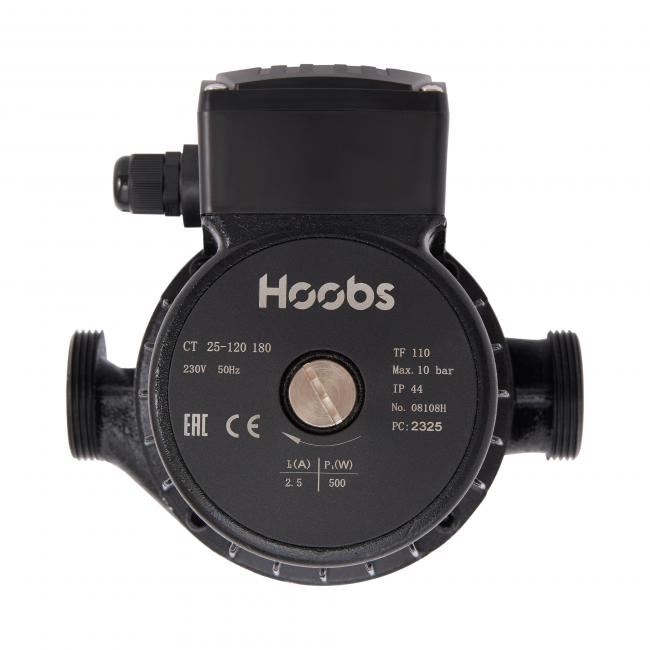 Насос циркуляционный Hoobs CT 25-120S 180мм 500Вт (с гайками)
