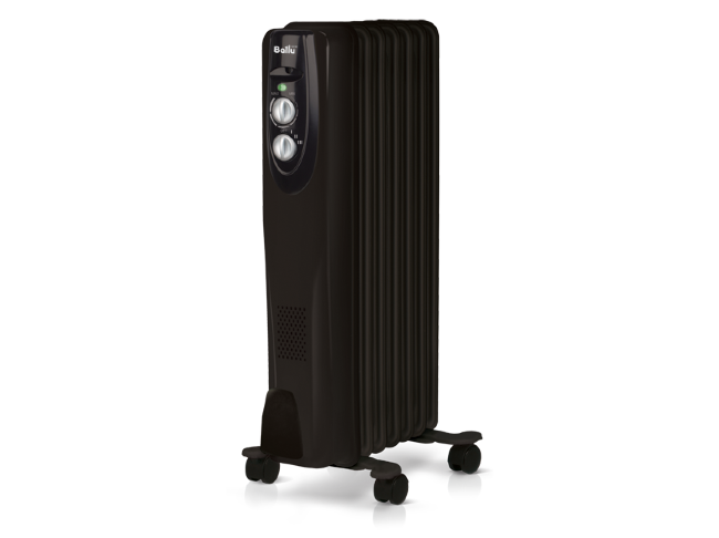 Масляный радиатор Ballu Classic black BOH/CL-07BRN 1500 (7 секций) в Казани