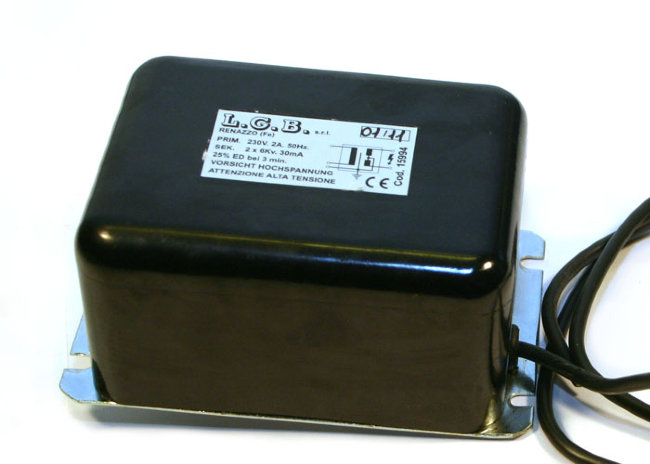 Трансф. поджига LGB Prim. 230В/2A/50Гц, Sec. 2x6кВ/30мА (WBO 180-240,  BT 120 DSG 1203V) арт. 15994 (3-18-0630) в Казани
