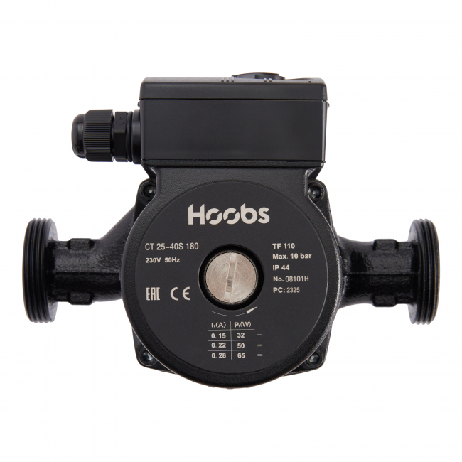 Насос циркуляционный Hoobs CT 32-80S 180мм 245Вт (с гайками)